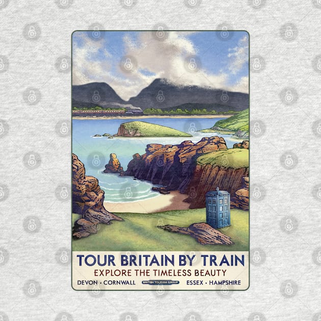 Dr Who Railway Travel Poster by ChetArt
